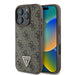 Guess Leather 4G Triangle Strass MagSafe Case for iPhone 16 Pro Max - Brown - Cell phone cases and covers<<<HurtelXML