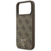 Guess Leather 4G Triangle Strass MagSafe Case for iPhone 17 Pro Max - Brown - Cell phone cases and covers<<<HurtelXML