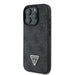 Guess Leather Metal Logo Strass Crossbody Case for iPhone 16 Pro - Black - Cell phone cases and covers<<<HurtelXML