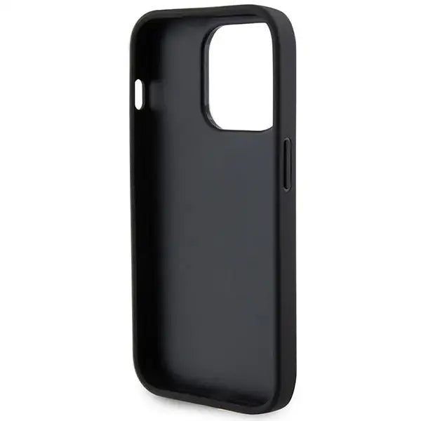 Guess Leather Perforated 4G Glitter Logo Case for iPhone 15 Pro Max - Black - Cell phone cases and covers<<<HurtelXML