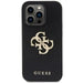 Guess Leather Perforated 4G Glitter Logo Case for iPhone 15 Pro Max - Black - Cell phone cases and covers<<<HurtelXML