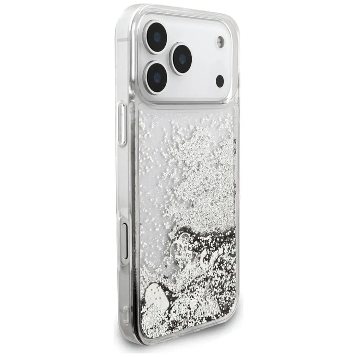 Guess Liq case. Glitter Charms for iPhone 17 Pro Max - silver - Cell phone cases and covers<<<HurtelXML