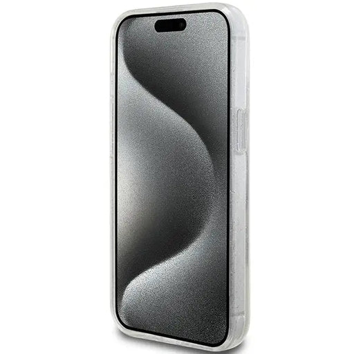 Guess Liquid Glitter Gold Stripes case for iPhone 15 / 14 / 13 - transparent - Cell phone cases and covers<<<HurtelXML