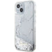 Guess Liquid Glitter Marble case for iPhone 14 - white - Cell phone cases and covers<<<HurtelXML