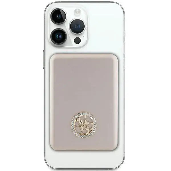 Guess MagSafe 4G Strassed Metal Logo induction power bank 15W 5000mAh - gold - Powerbanks<<<HurtelXML