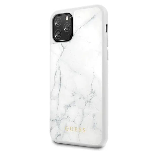 Guess Marble Case for iPhone 11 Pro - White - Cell phone cases and covers<<<HurtelXML