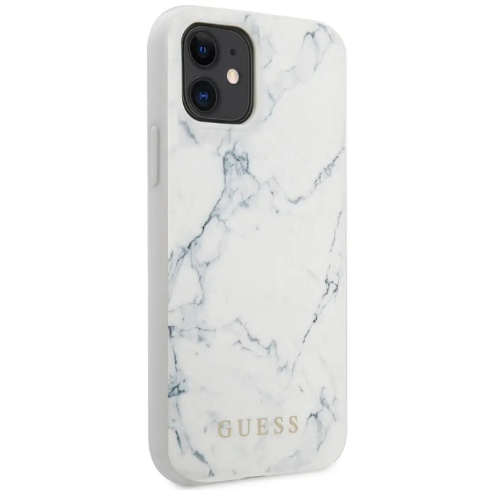 Guess Marble Case for iPhone 12 mini 5.4’’ - White - Cell phone cases and covers<<<HurtelXML