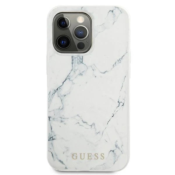 Guess Marble Case for iPhone 13 Pro / 13 - White - Cell phone cases and covers<<<HurtelXML