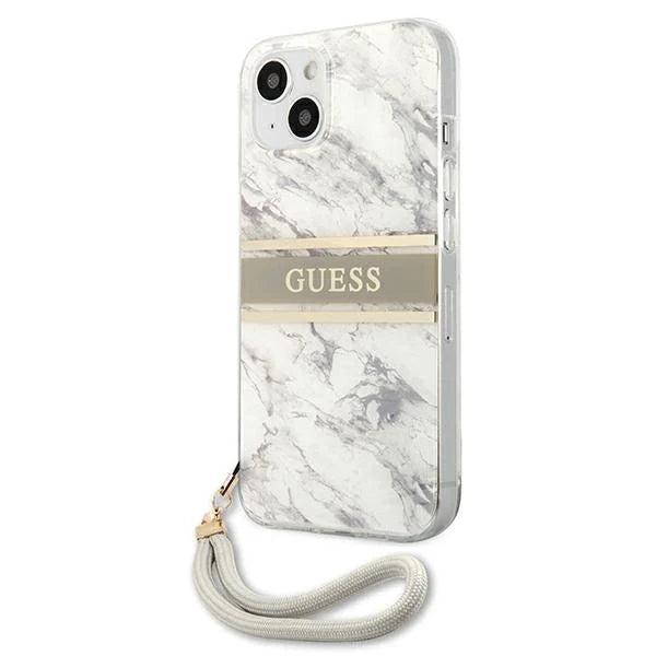 Guess Marble Strap Collection iPhone 13 mini 5.4’’ Case - Gray - Cell phone cases and covers<<<HurtelXML