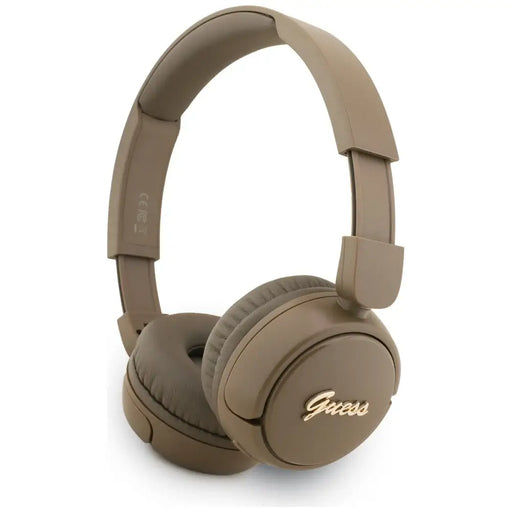 Guess Metal Logo Script Over-Ear Headphones - Brown - Headphones and speakers<<<HurtelXML