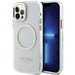 Guess Metal Outline Magsafe case for iPhone 12 / iPhone 12 Pro - gold - Cell phone cases and covers<<<HurtelXML