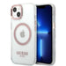 Guess Metal Outline MagSafe case for iPhone 13 - pink - Cell phone cases and covers<<<HurtelXML