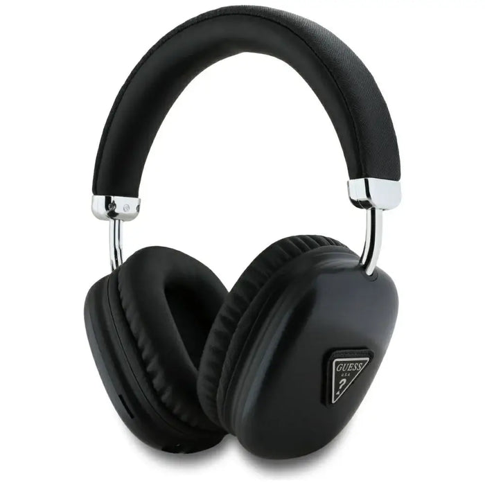 Guess Metallic Triangle Logo Over-Ear Headphones - Black - Headphones and speakers<<<HurtelXML