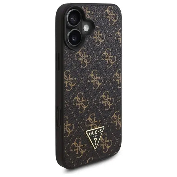 Guess New 4G Triangle Case for iPhone 16 6.1’’ - Black - Cell phone cases and covers<<<HurtelXML