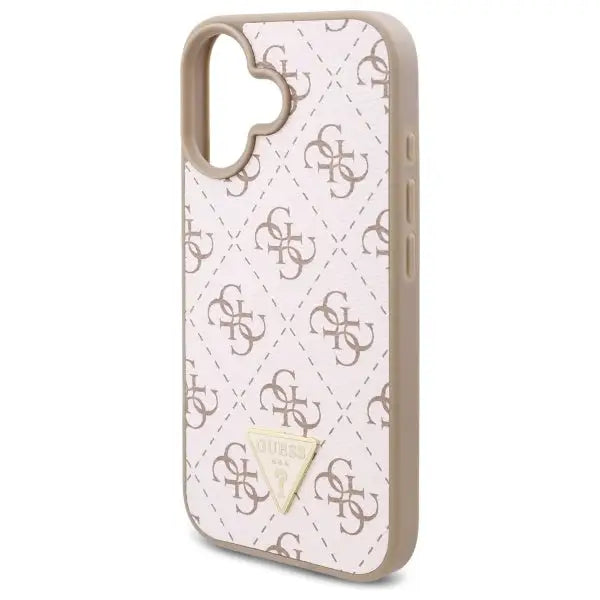 Guess New 4G Triangle Case for iPhone 16 Plus - White - Cell phone cases and covers<<<HurtelXML