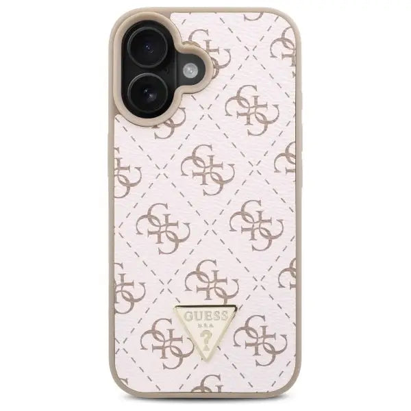 Guess New 4G Triangle Case for iPhone 16 Plus - White - Cell phone cases and covers<<<HurtelXML