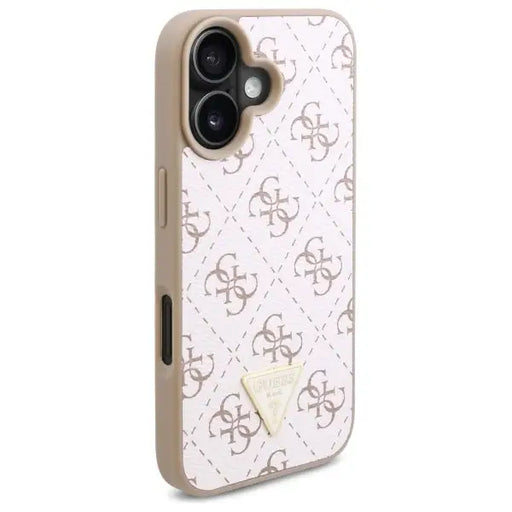 Guess New 4G Triangle Case for iPhone 16 Plus - White - Cell phone cases and covers<<<HurtelXML