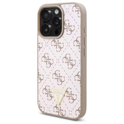 Guess New 4G Triangle Case for iPhone 16 Pro - White - Cell phone cases and covers<<<HurtelXML