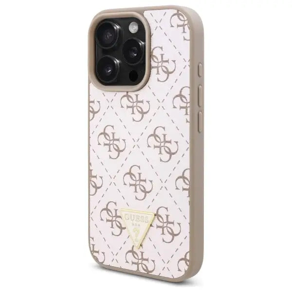 Guess New 4G Triangle Case for iPhone 16 Pro - White - Cell phone cases and covers<<<HurtelXML