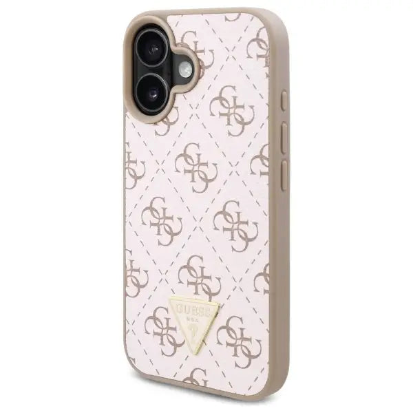 Guess New 4G Triangle iPhone 16 Case - White - Cell phone cases and covers<<<HurtelXML
