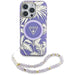 Guess Palm Trees Triangle Pearl Strap MagSafe Case for iPhone 16 Pro Purple - Cell phone cases and covers<<<HurtelXML