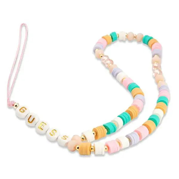 Guess pendant GUSTFLWP Phone Strap pink/pink Heishi Beads - Other cell phone equipment<<<HurtelXML