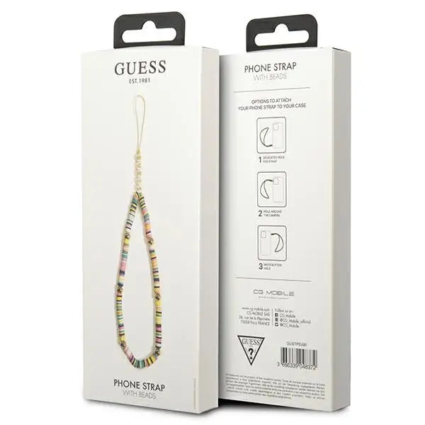 Guess pendant GUSTPEAM Phone Strap multicolor/multicolor Heishi Beads - Other cell phone equipment<<<HurtelXML