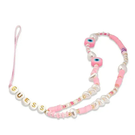 Guess pendant GUSTSHPP Phone Strap pink/pink Beads Shell - Other cell phone equipment<<<HurtelXML