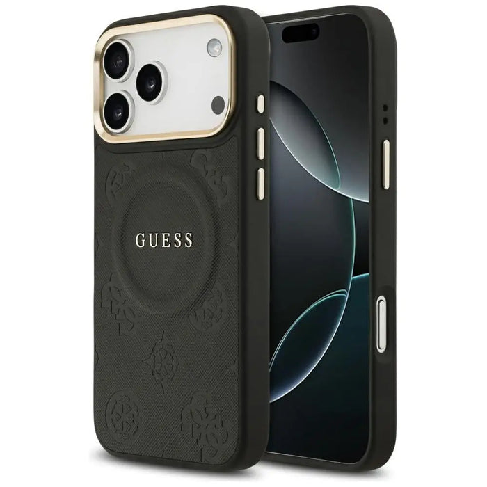 Guess Peony Hot Stamp MagSafe Case for iPhone 17 Pro Max - Black - Cell phone cases and covers<<<HurtelXML