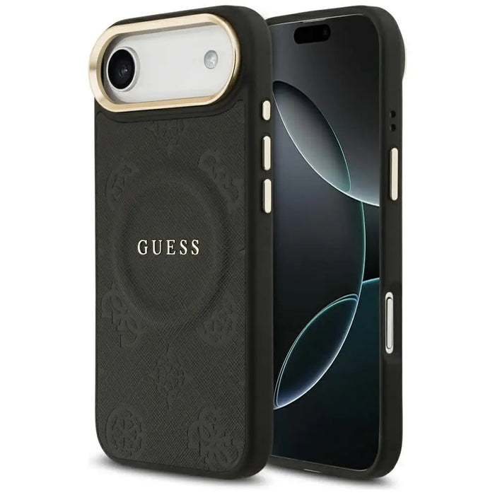 Guess Peony Hot Stamp MagSafe Case for iPhone Air - Black - Cell phone cases and covers<<<HurtelXML