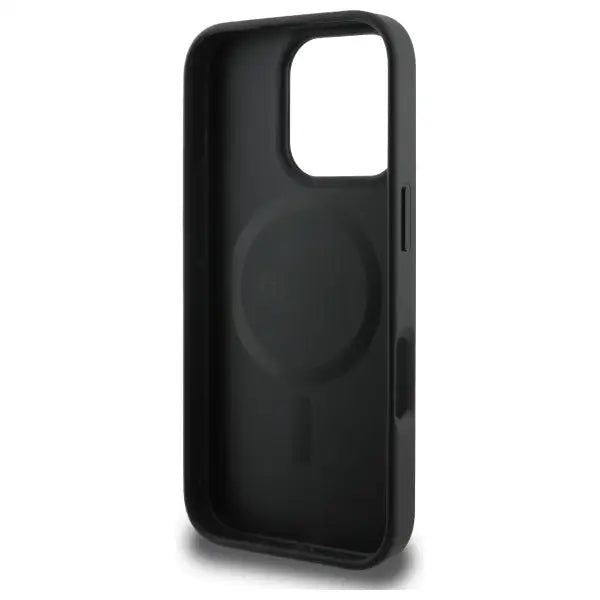 Guess Peony Script MagSafe iPhone 16 Pro Max Case - Black - Cell phone cases and covers<<<HurtelXML