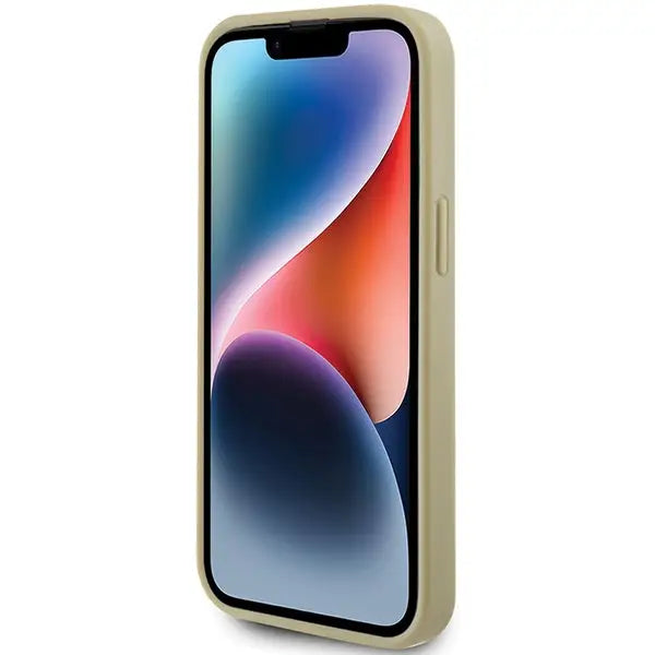 Guess Perforated 4G Glitter case for iPhone 15 - gold - Cell phone cases and covers<<<HurtelXML