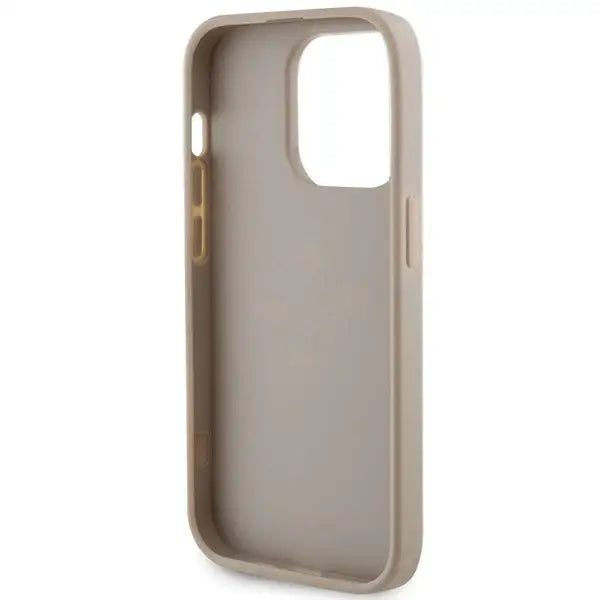 Guess Perforated 4G Glitter case for iPhone 15 Pro - gold - Cell phone cases and covers<<<HurtelXML