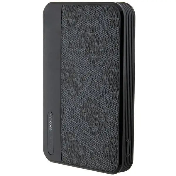 Guess Powerbank 15W GUPB5LP4GEGK 5000mAh black/black 4G Leather Metal Logo - Powerbanks<<<HurtelXML