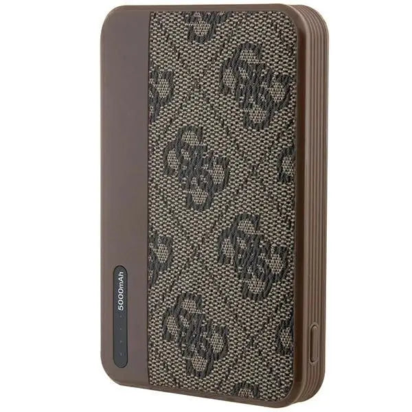 Guess Powerbank 15W GUPB5LP4GEGW 5000mAh brown/brown 4G Leather Metal Logo - Powerbanks<<<HurtelXML