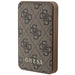 Guess Powerbank 15W GUPB5LP4GEGW 5000mAh brown/brown 4G Leather Metal Logo - Powerbanks<<<HurtelXML