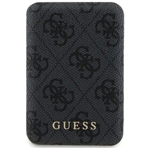 Guess Powerbank inductive 15W GUPB5FP4EMGK 5000mAh black/black 4G Leather Metal Logo MagSafe - Powerbanks<<<HurtelXML