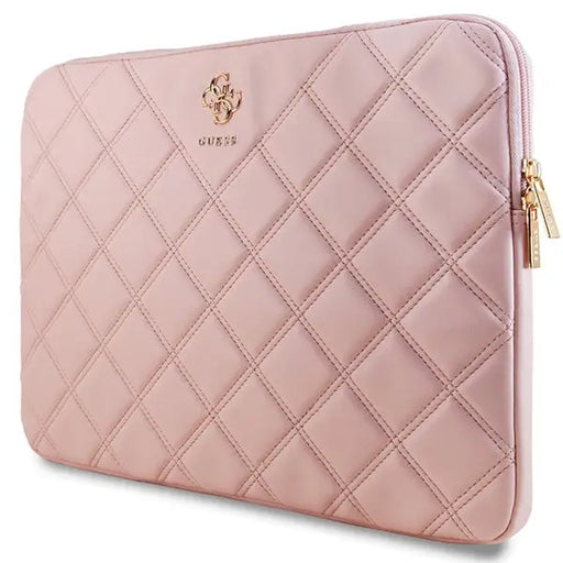 Guess Quilted 4G cover for a 16’’ laptop - pink - Laptop bags<<<HurtelXML