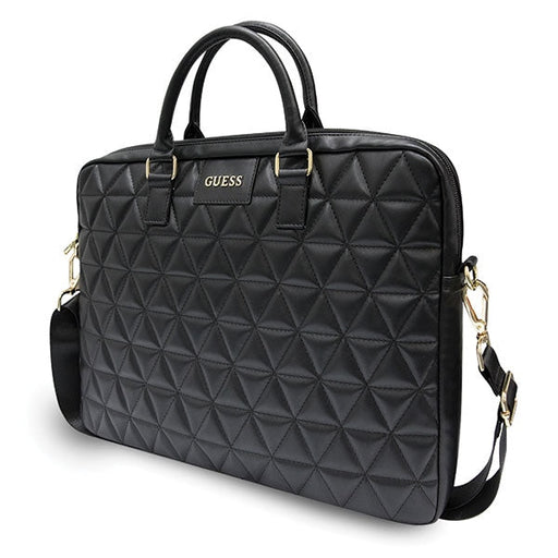 Guess Quilted bag for a 16’’ laptop - black - Laptop bags<<<HurtelXML