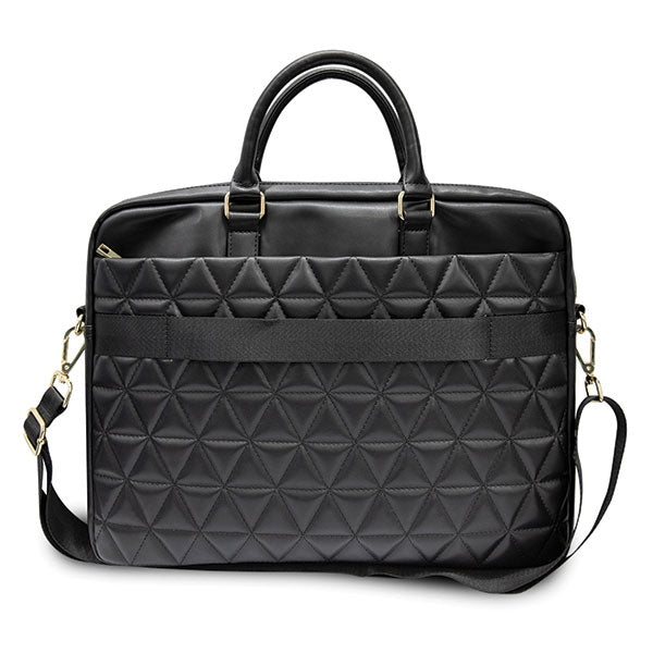 Guess Quilted bag for a 16’’ laptop - black - Laptop bags<<<HurtelXML