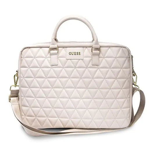 Guess Quilted bag for a 16’’ laptop - pink - Laptop bags<<<HurtelXML