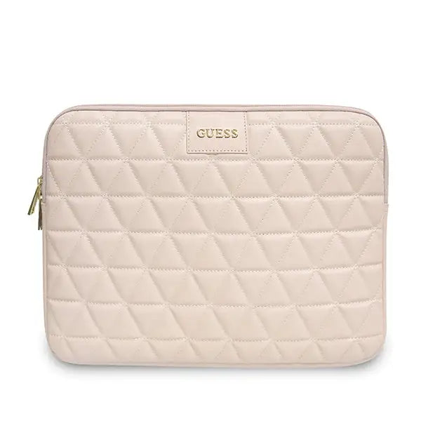 Guess Quilted cover for a 13’’ laptop - pink - Laptop bags<<<HurtelXML