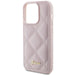 Guess Quilted Metal Logo case for iPhone 15 Pro Max - pink - Cell phone cases and covers<<<HurtelXML