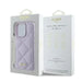 Guess Quilted Metal Logo case for iPhone 16 Pro - light purple - Cell phone cases and covers<<<HurtelXML