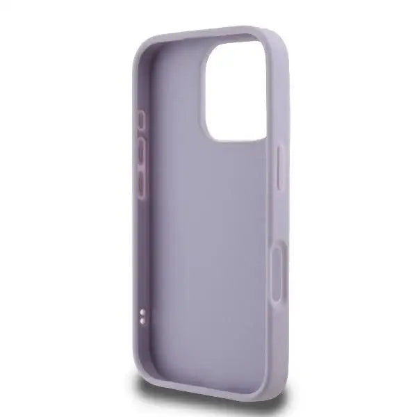 Guess Quilted Metal Logo case for iPhone 16 Pro - light purple - Cell phone cases and covers<<<HurtelXML