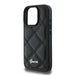 Guess Quilted Metal Logo Case for iPhone 16 Pro Max - Black - Cell phone cases and covers<<<HurtelXML