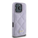 Guess Quilted Metal Logo case for iPhone 16 Pro Max - light purple - Cell phone cases and covers<<<HurtelXML