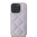 Guess Quilted Metal Logo case for iPhone 16 Pro Max - light purple - Cell phone cases and covers<<<HurtelXML