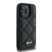 Guess Quilted Metal Logo iPhone 16 Pro Case - Black - Cell phone cases and covers<<<HurtelXML