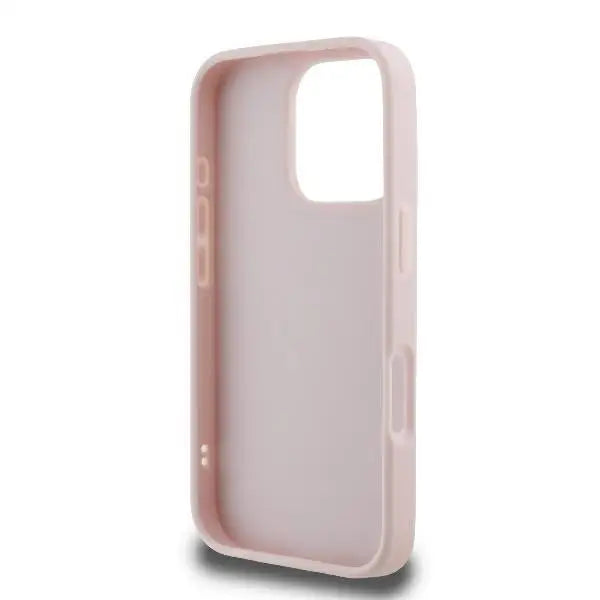 Guess Quilted Metal Logo iPhone 16 Pro Case - Pink - Cell phone cases and covers<<<HurtelXML
